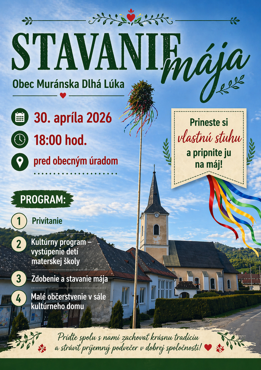 Stavanie mája 30.4.2026